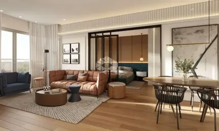 Apartamento 2 dormitórios (1 suíte), 64,94m² privativos, 1 vaga de garagem, no Centro de Canela, a 450 metros da Catedral.