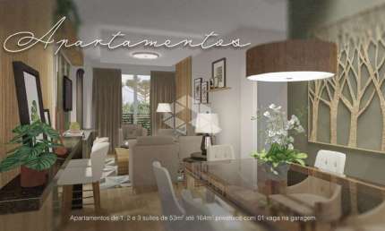 Apartamento 2 dormitórios,1 suite, lavábulo, com  69m², 1 vaga, no Ipê Amarelo em Gramado