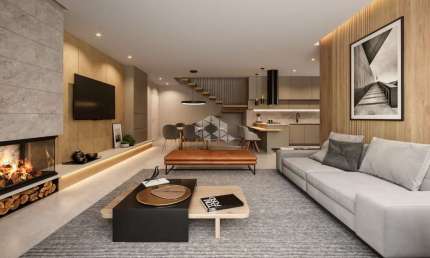 Apartamento 3 suítes, 146,70m² privativos, 3 vagas, no Centro de Gramado