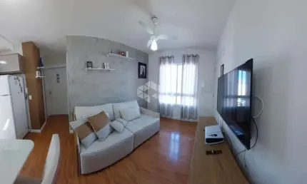 Apartamento semi mobiliado 48,27m² 2 dormitórios 01 vaga no bairro Olaria, em Canoas