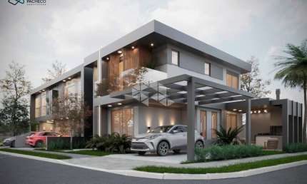 Casa Sobrado em construção 115,54m² área construída 3 dormitórios 1 suíte 2 vagas