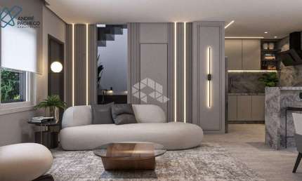 Casa Sobrado em construção 115,54m² área construída 3 dormitórios