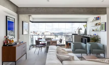 Apartamento imobiliado com 1 quarto e 2 banheiros à venda, 73 m²