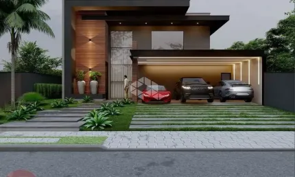 Linda casa, terreno 600m², construção 299m², 4 suítes, para vender por r$ 2.700.000!