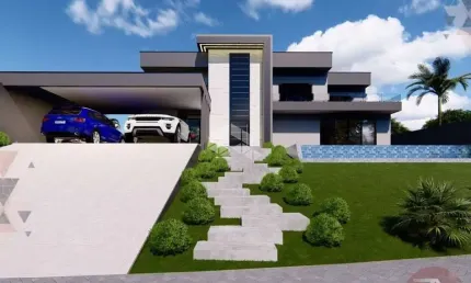 Linda casa em condomínio, terreno com 600m², 4 suítes para vender por r$ 2.000.000