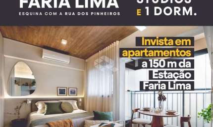 Apartamento com 1 quarto à venda na Rua dos Pinheiros, 1530, Pinheiros, São Paulo