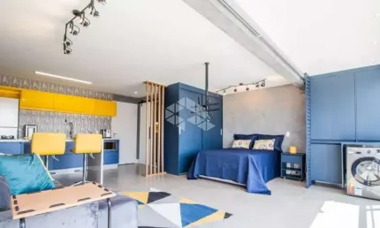 Studio á venda, 40m², totalmente mobiliado, lazer completo