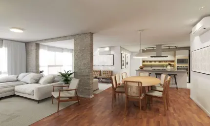 APARTAMENTO A VENDA NOS JARDINS, com 128 m², 02 suítes, escritório e vaga de garagem, próximo ao Parque Trianon