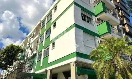 Apartamento 01dormitório com sacada e  garagem no bairro Menino Deus