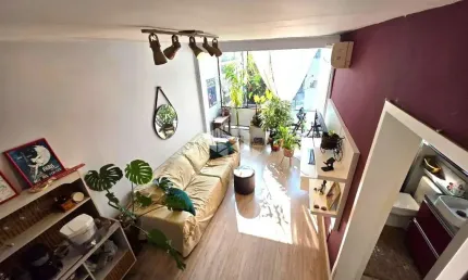 Cobertura 1 dormitório lareira churrasqueira terraço 1 vaga garagem