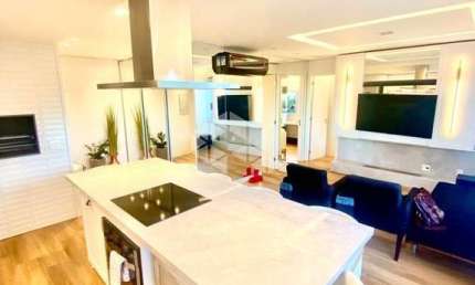 APARTAMENTO 3D,  REVERTIDO PARA 2D COM LIVING ESTENDIDO, DECORADO E MOBILIADO NO LINDÓIA