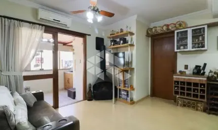 Apartamento mobiliado 2 dormitórios + 01 dependência,c/suíte, 02 vagas - petrópolis