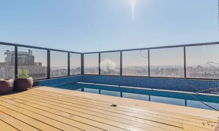Vista espetacular de 360 graus nessa cobertura de 3 suítes