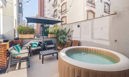 Apartamento garden à venda com suíte e vaga no bairro auxiliadora