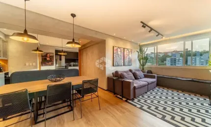 Apartamento duplex mobiliado e decorado em andar alto no Teresópolis.