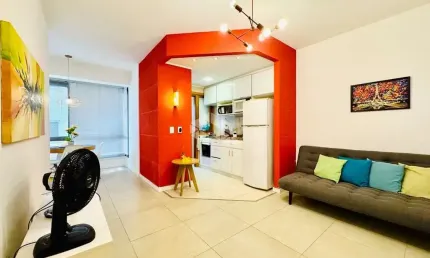 Apartamento 1 dormitório, 1 suíte e 1 vaga, Menino Deus, Porto Alegre.