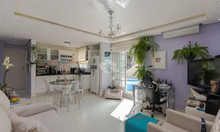 Cobertura horizontal, patio, aceita pet, petrópolis, praça da encol