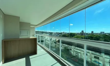 Apartamento central novo 02 dormitórios semimobiliado