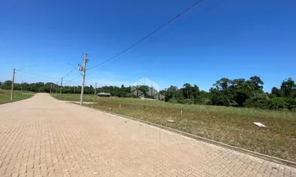 Terreno plano com sol da manhã, em linha santa cruz