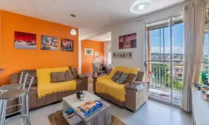 Apartamento 03 dormitórios, 63,56m²,  suite, vaga de estacionamento, no bairro cristal.