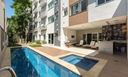 Apartamento 02 dormitórios, 58,84m², suite e vaga no bairro cristal.