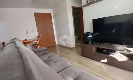 Apartamento de 53m , sem mobília com 2 dormitorios, sacada e vaga de garagem coberta no Bairro Desvio Rizzo.