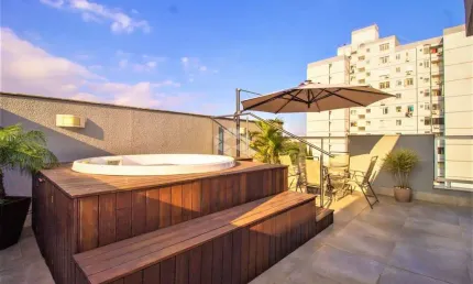 Cobertura com 3 dormitórios, suíte, jacuzzi e vaga de garagem