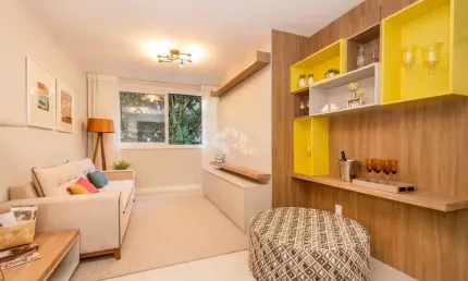 Apartamento à venda, 1 dormitório/quarto e 2 vaga/BOX, no  bairro Três Figueiras em Porto Alegre