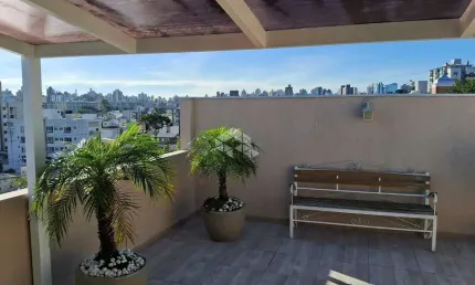 Cobbertura de 2 quartos de 134m2 com vaga  no jardim botânico - porto alegre