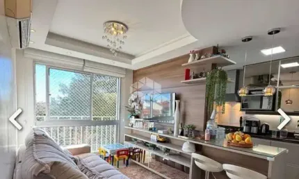 Apartamento impecável, mobiliado, 2 dormitórios, 1 vaga escriturada, bairro jd. itu em porto alegre.