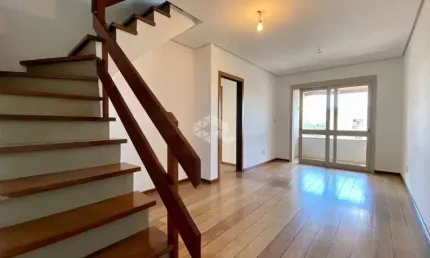 Cobertura de 02 dormitórios e 02 vagas com 150m² no bairro Partenon em Poa.