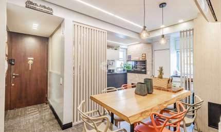 Belíssimo apartamento de 3 dormitórios, reformado, Av. Carlos Gomes com Nilo Peçanha