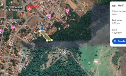 Lote de 2.100m² próximo do batalhão da polícia militar