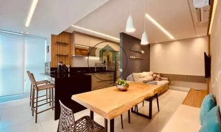 Apartamento à venda nas toninhas, com 2 suítes, 66m²