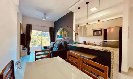 Apartamento à venda em ubatuba, toninhas, com 2 quartos, 62m²