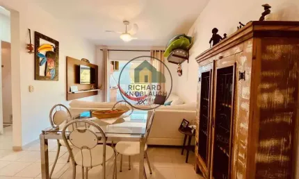 Apartamento à venda em ubatuba, itaguá, com 2 quartos, 60m²