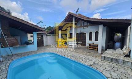 Casa térrea com piscina em condomínio  - Residencial São Luiz - Peruíbe/SP