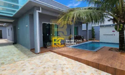 Casa moderna á 200 metros do mar a venda  - Arpoador - Peruíbe/SP