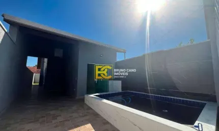 Casa Nova com Suíte e Piscina – Moderna e a 1.500m da Praia
