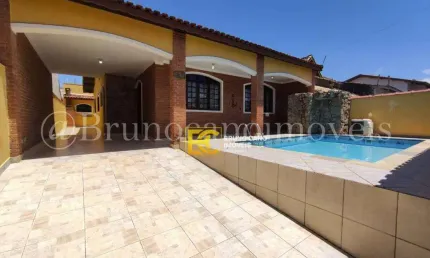 Casa térrea com piscina  - jardim star - peruíbe/sp