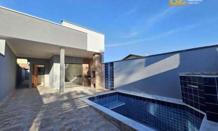 Casa nova e moderna com piscina   - Cidade Nova Peruibe - Peruíbe/SP