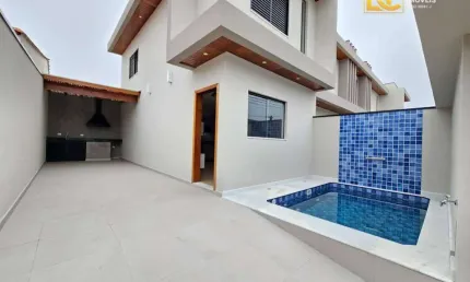 Sobrado Moderno com Piscina - Cidade Nova Peruibe - Peruíbe/SP