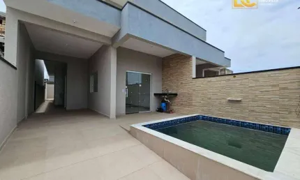 Casa Nova com Piscina à venda -Flora Rica II - Peruíbe/SP