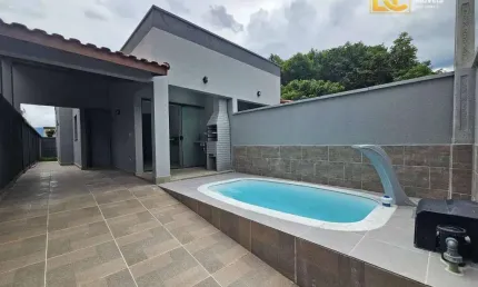 Casa Nova com piscina a 1200m do mar - Oasis - Peruíbe/SP