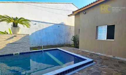 Casa nova com 2 dormitórios - piscina e churrasqueira  -  Balneário São João batista II - Peruíbe/SP