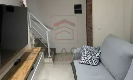 Sobrado  em  condominio  - Vila Industrial - 2 dormitórios - suíte- vaga - quintal e churrasqueira