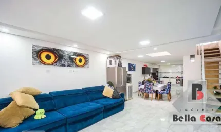 Sobrado    3 dormitórios    1 suite   sala  ampla    2 vagas   coberta