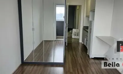 Apartamento/Studio de 25m,  1 dormitório suite ,cozinha com sacada envidraçada