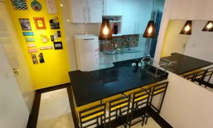 Apartamento venda - mobiliado - vila alpina -  2 dormitórios -varanda -  1 vaga - lazer
