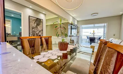 Apartamento a venda com 3 dormitórios - 1 suíte - 2 vagas - varanda gourmet  todo mobiliado